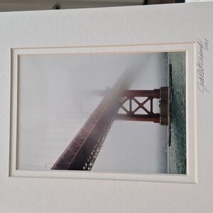 SF Golden Gate Bridge Cover In the Fog Photo By Jack E. Stiddard 5x7/8x10 Mat